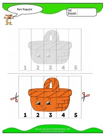 Kes Yapıştır Çalışma Sayfaları